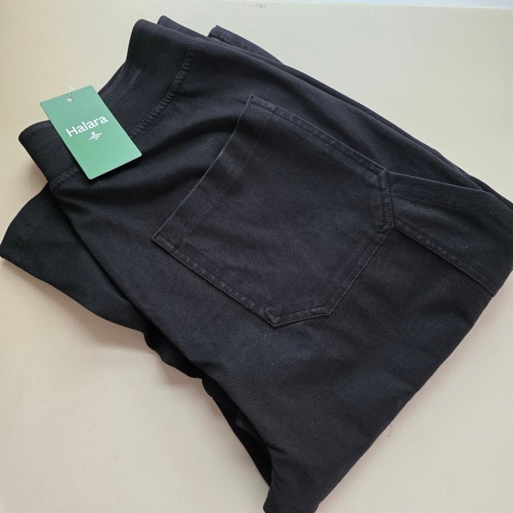 Halara Women's Black Casual Cargo Pants Wide Leg Trousers Size L New